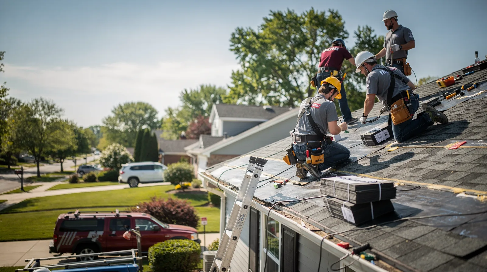 Roof Repair in Red Bud, IL around you